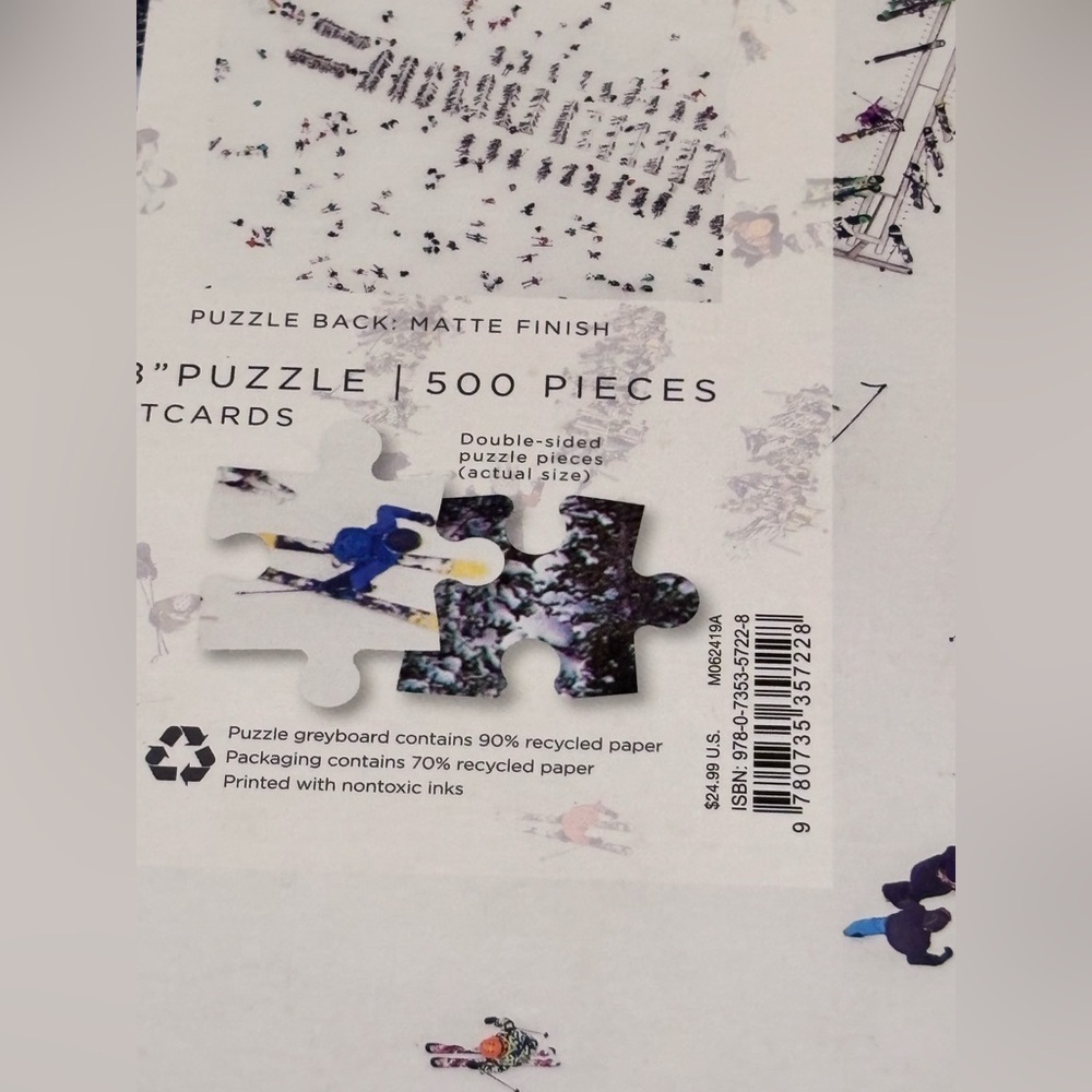 πβοΈπ Gray Malin "The Snow" 500-Piece Puzzleπ βοΈπ - Picture 5 of 6